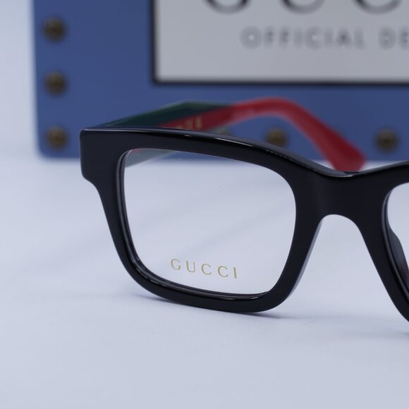 Gucci GG1865O 001 Square Eyeglasses – Black 50mm - Picture 7 of 9